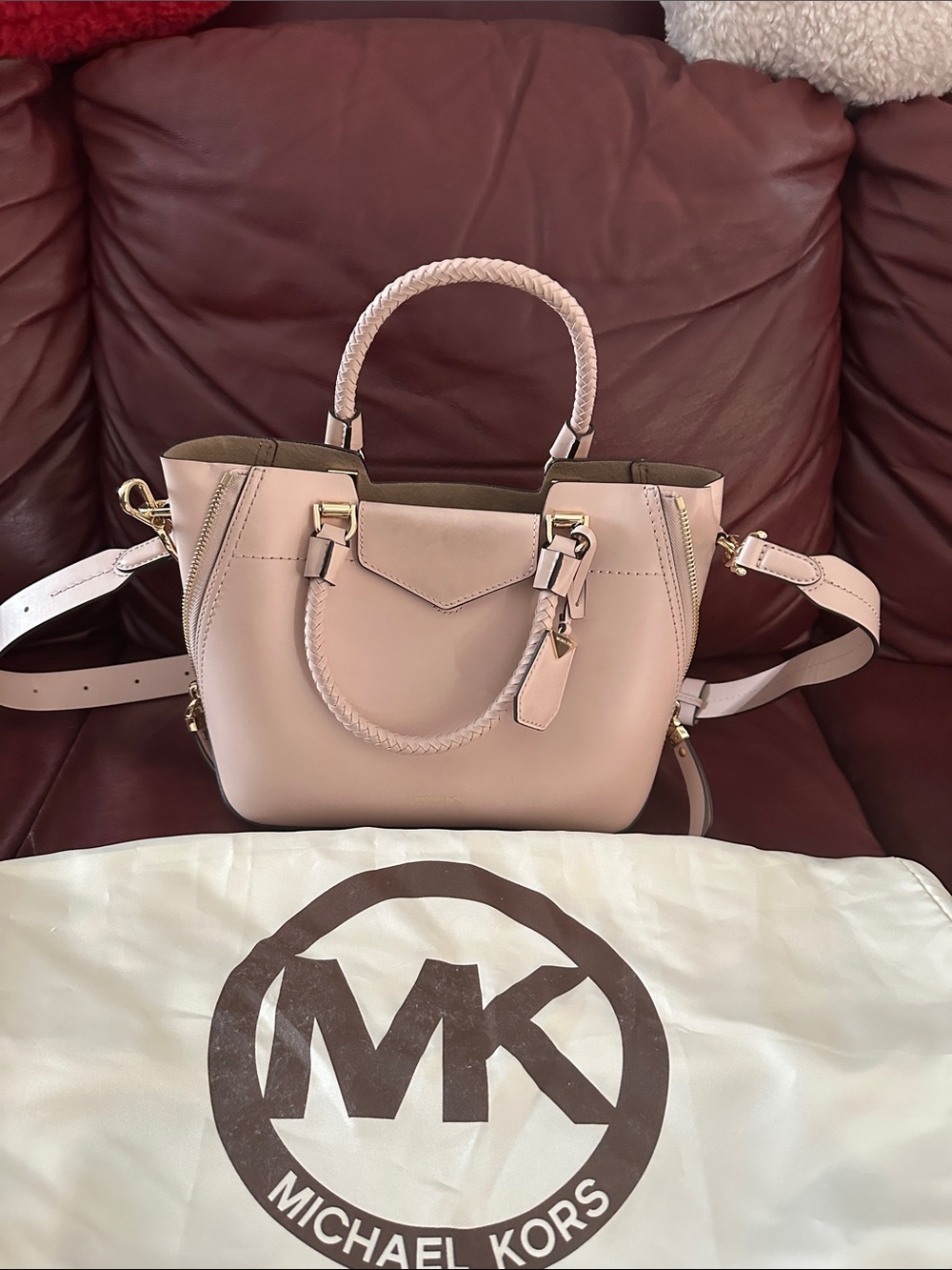 Michael Kors Pink Satchel Handbag